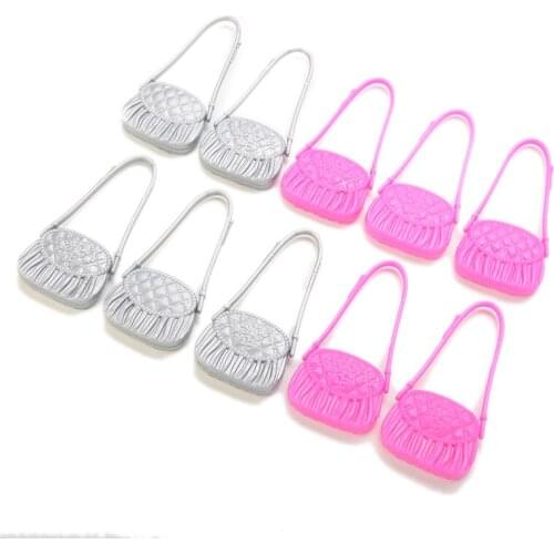 10 Pcs Babydoll Shoulder Bags Kids Toy Cute Bag Shaped Kids Girls Toys Dolls Accessories