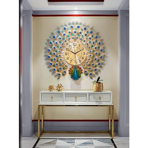 Watch wall clock living room modern simple atmospheric wall watch personality creative clock fashion home quartz clock