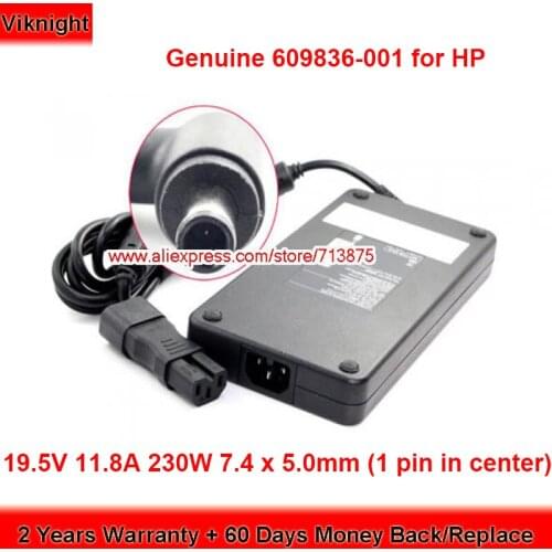 Genuine 609836-001 19.5V 11.8A AC Adapter for HP DOCKING STATION HSTNN-I10X /PORT REPLICATO