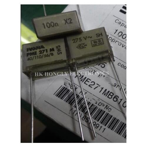 10PCS PME271M PME 271 M PME271 100n X2 275V 0.1UF P=15.2MM P=20.3MM P=22.5MM FILM CAPACITOR