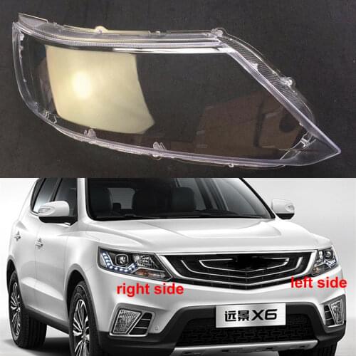 For Geely Vision SUV X6 2016 2017 2018 Headlamp Cover Headlamp Transparent Lampshade Lamp Shade Front Headlight Shell Lens
