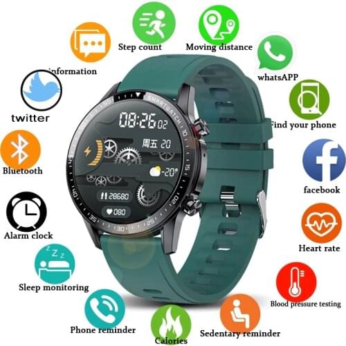 LIGE 2021 New Bluetooth call smart watch men waterproof Sport Fitness watch Heart rate blood pressure Monitor Activity tracker
