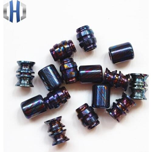 Titanium Damascus EDC Umbrella Rope Pendant Titanium Saber Pendant DIY Pendant Pendant Pendant Jewelry Bracelet Zipper Pendant