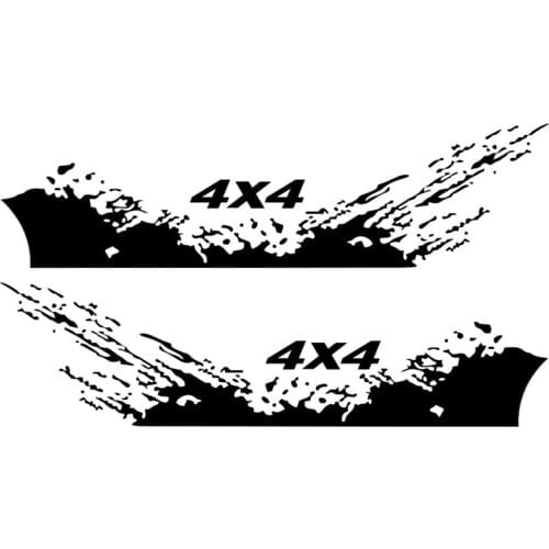 Car SUV Pickup Universal Triple-cornereds Car Body Stickers 4X4 Mountain Image Vinyl Decal DIY Decoration