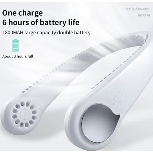 Hanging Neck Fan Portable Bladeless Sports Fan USB Rechargeable For Home Outdoor Air Conditioner Cooler For Home Outdoor