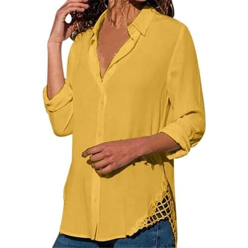 Блузки на пуговицах Yvlvol China At AliExpress