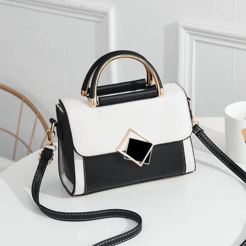 2021 Best selling womens Shoulder bag fashion color contrast small square bag high quality Pu One Shoulder Bag for women