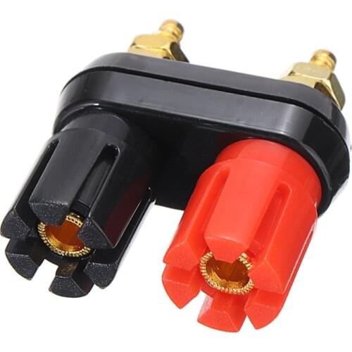 2pcs Dual Female Banana Plug Terminal Socket Binding Post for Speaker Amplifier Post Terminal Binding Speaker Plug Connectors