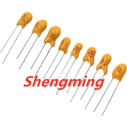 20PCS 16V 1UF 2.2UF 3.3UF 4.7UF 10UF 22UF 33UF 47UF 16V 105 225 335 475 106 226 336 476 Tantalum Capacitor