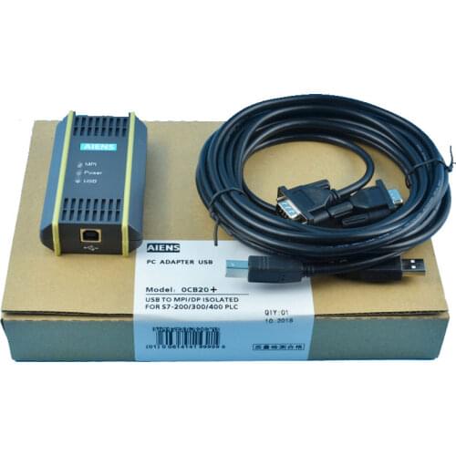 PC Adapter USB Cable Adapter For Siemens S7-200/300/400 Profibus/MPI/PPI 9-pin Replace for Siemens 6ES7972-0CB20-0XA0