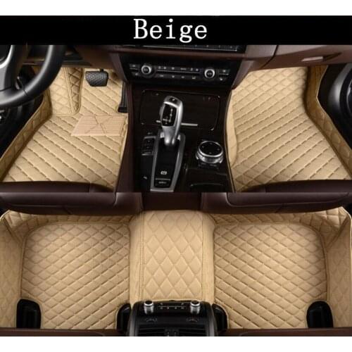 Car 3D Luxury Leather Car Floor Mats For 10-14 Toyota REIZ 2010 2011 2012 2013 2014 EMS Free shipping