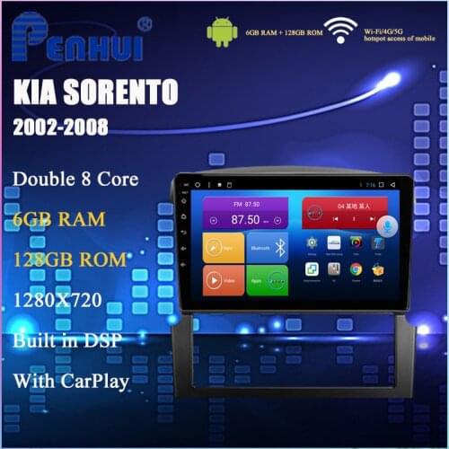Android Car DVD For kia sorento (2002-2008) Car Radio Multimedia Video Player Navigation GPS Android 9 Double DIn