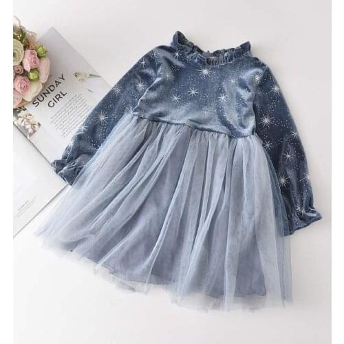 Bear Leader Girls Christmas Party Dress 2021 New Fashion Kids Princess Dresses Children Fancy Costumes Mesh Sweet Vestidos 3 7Y