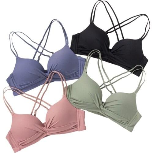 Fashion Beauty back Sexy Lingerie 3/4 Cup Push Up Women Bra Comfortable Breathable Underwear Wireless Female Bralette Intimates