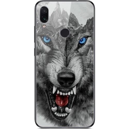 For Xiaomi Redmi Note 7 Tempered Glass case Phone Case Back Phone Cover