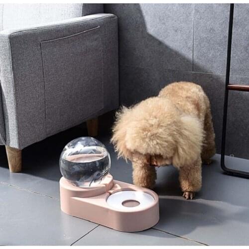 Dog Bowl Double Bowl Food Basin Dog Rice Basin Cat Automatic Water Dispenser Eat Drink Water Pet Supplies