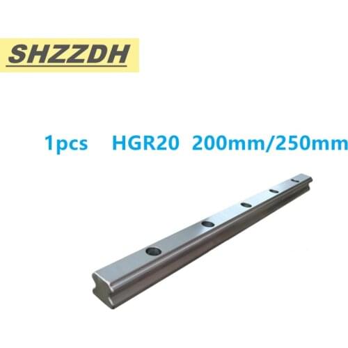 HGR 20 length 1pcs 200mm 250mm precision linear guide rail, used for HGH20CA/HGW20CC slider CNC engraving machine accessories