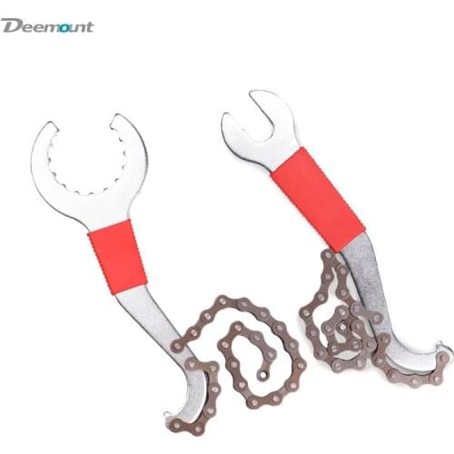 Bicycle Bottom Bracket Remover Tool Whip Freewheel Flywheel Wrench BB Sprocket Spanner Removal Bike Repair Service Tools TOL-115