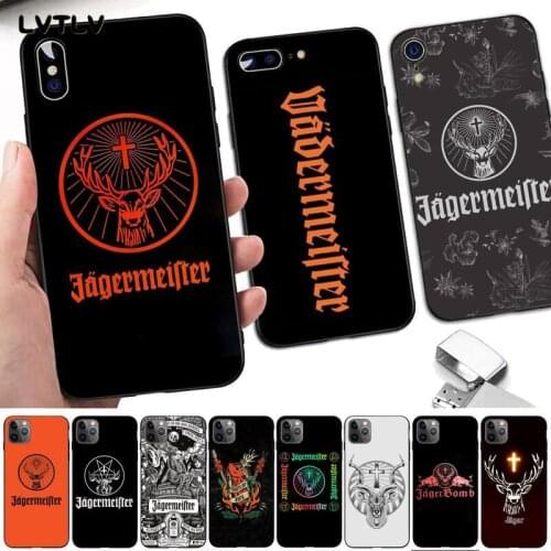LVTLV Jagermeister logo Soft Phone Case Capa for iPhone 8 7 6 6S Plus X 5 5S SE 2020 XR 11 pro XS MAX