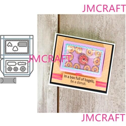 JMCRAFT Love Heart Shaped Circle Greeting Card Metal Cutting Die For Scrapbooking Practice Hands-on DIY Album Card Handmade Tool