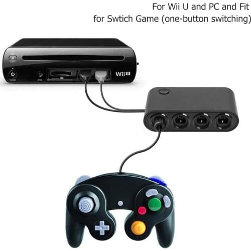 4 Ports Converter For GameCube GC Controllers USB Adapter Converterfor Nintend Switch GC/Wiiu/PC 91*48*25mm