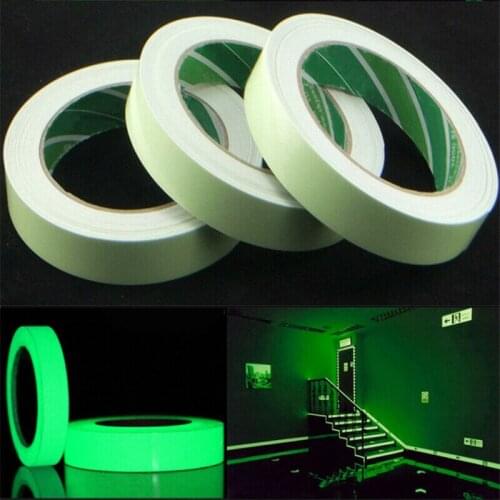 10pcs/set Car House Green Luminous Tape Glow in The Dark Tape Safety Self-adhesive Strip Phosphorescent Luminous Warning Tape