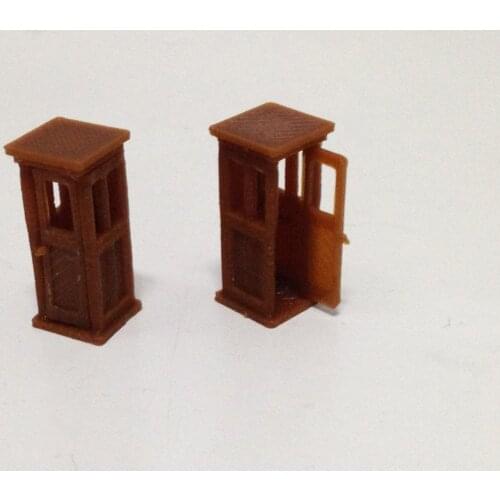 Outland Models Classic Wood Style Telephone Phone Box Booth x2 HO Scale Railway