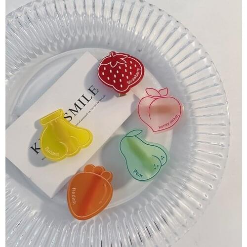 MueRaa Kawai Cute Fruit Hair Clips For Children Girls Hairpins Hair Accessories Lovely Baby Sweet Hairgrips Barrettes Headwear