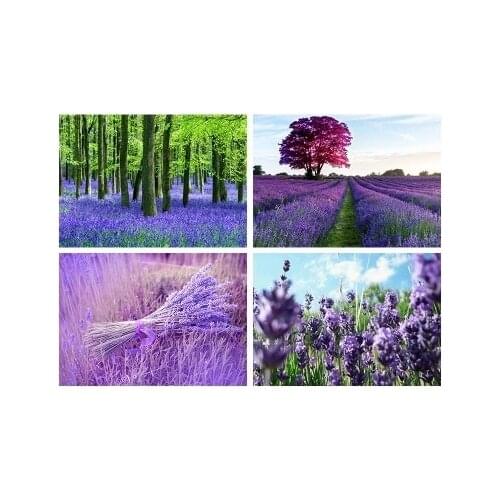 New Arrival Lavender France Style Home Decoration Painting Wall Pictures for Living Room Paris for Girls for Students Landscape