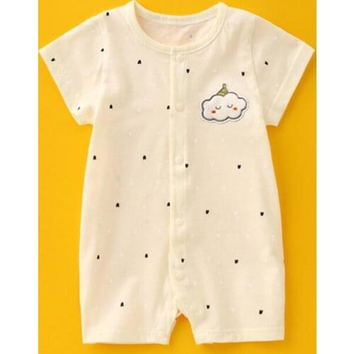 New Arrival Summer Baby Rompers Cotton Thin Newborn Onesies Short Sleeve Unisex Boy Girl Clothes