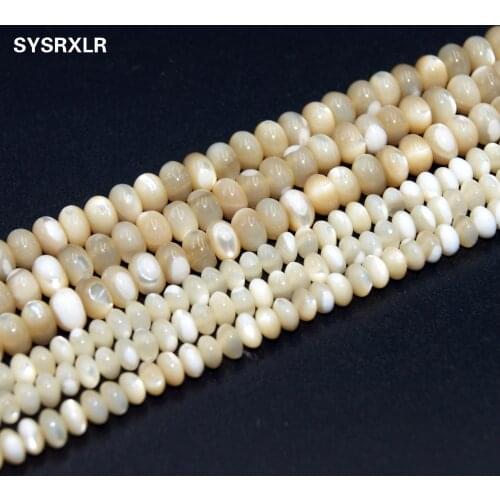 Wholesale Natural Beige Trochus Shell Wheel Shape Spacer beads Original Color For Jewelry Making DIY Bracelet Necklace 15