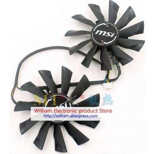 Original PLD10010S12HH DC12V 0.40A for MSI GTX960 OC Graphics card cooling fan