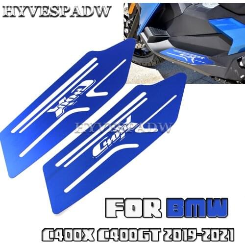 Motorcycle Footboard Steps Motorbike Foot Footrest Pegs Plate Pads For BMW C400X C400 X C400 2019 2020 2021