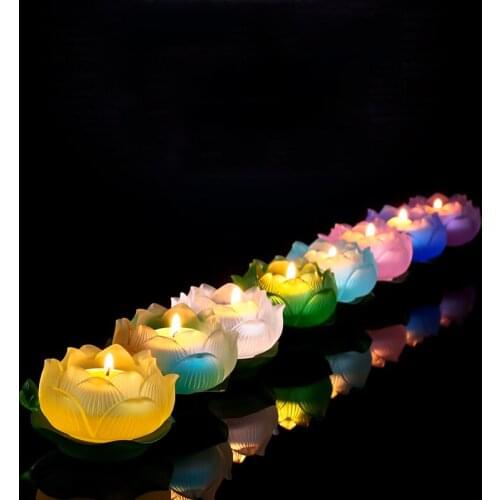 4.5x8cm Lotus Candle Holders for Home Decor Glass Wedding Centerpieces Candlestick Holder Candlestick Holder