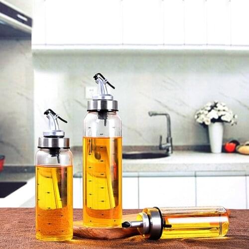 Cooking Seasoning Oil Bottle Sauce Bottle Glass Storage Bottles Oil and Vinegar