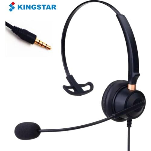 Call Center Wired Headset with Mic 3.5MM Plug Over Head Noise Canceling Headphones for Mobile Phone Laptop Computer Headphones