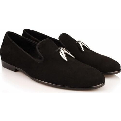 Spike decoration HOT GOOD comfortable fashion US 5-12 Mens flannelette wedding career work party dance shoes