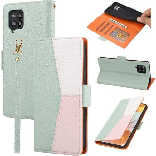 Splice Luxury Flip Leather Case for Samsung Galaxy M32 2021 Magnetic Card Slot Book Cover for Galaxy M32 Case M 32 Wallet Funda