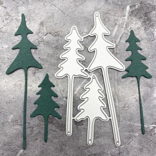 Christmas Tree Metal Cutting Dies Stencil Scrapbooking DIY Album Stamp Paper Card Embossing Decoration Craft Drop Ship