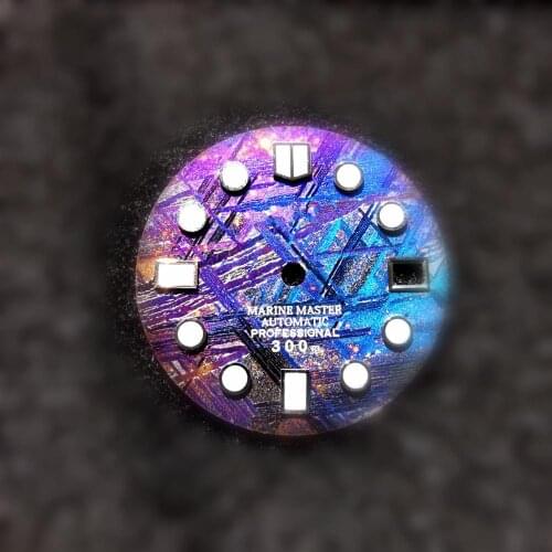 Seiko0 modified universal meteorite dial single window double window samurai SKX007 abalone large MM small MM