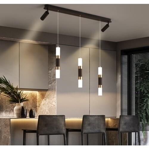 Modern led chandelier spotlight dining room living room dimmable chandelier hotel front desk coffee shop bar Nordic Chandelier