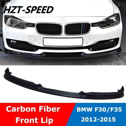 Carbon Fiber Front Bumper Spoiler Lip Apron For BMW F30 Standard Style 2012 2013 2014 2015 316i 320i 328i 335i 318d