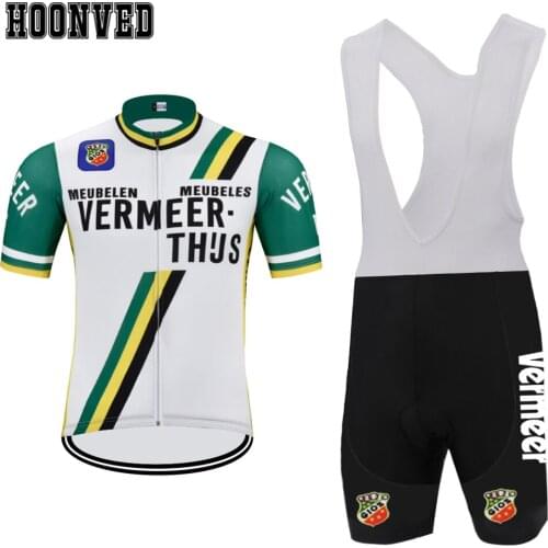 Tour de Spain Man Pro Team Hot Triathlon Retro cycling Jersey set Bib Shorts 9D Gel Pad Mtb Riding suit culotte ciclismo hombre