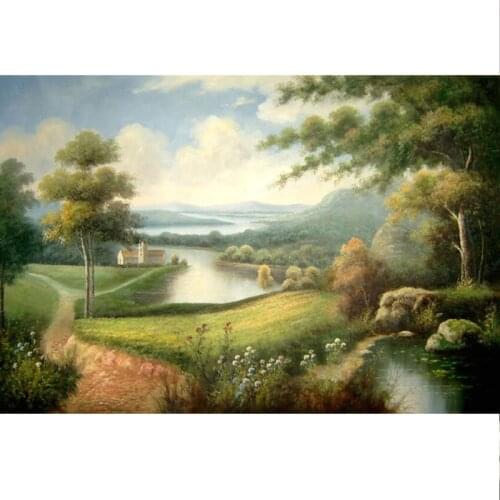 VOGUE Diamond embroidery Aoyama green water Diy Diamond painting 75x50cm Full coverage square diamond mosaic rhinestones