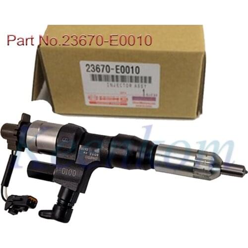 1pcs New Common Rail Fule Injector 23670-E0010 09500-06593 for Hino JO8E Kobelco SK300-8 330-8