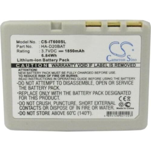 Cameron Sino 1850mAh battery for CASIO HA-020LBAT HA-D20BAT HA-D21LBAT IT-300 IT-600 CA60L1-G CA60L4-G HA-D20BAT