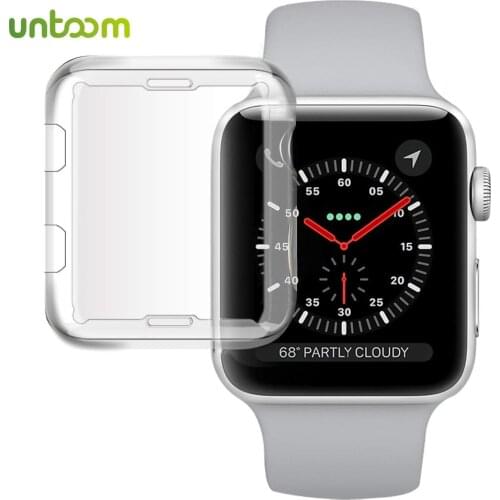 Untoom Watch accessories for iWatch Case 38mm / 42mm TPU Screen Protector TPU Protect Cover for Apple Watch Series 3 Series 2