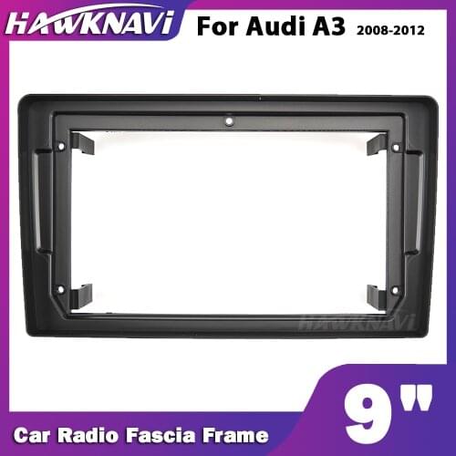 For Audi A3 9" 2 Din Car Radio Headunit Stereo Fascia Panel Dash Mounting Frame Accessory Trim Kit Face