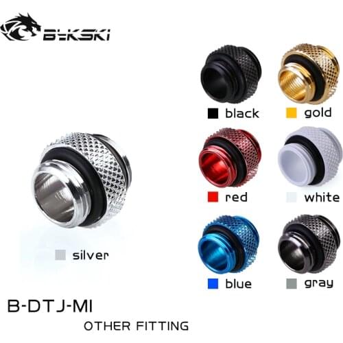 Bykski B-DTJ-MI, Mini Male To Male Fittings, Boutique Diamond Pattern, Multiple Color G1/4 Male To Male Fittings