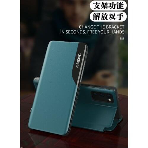 Flip case for samsung a52 5g Original PU Flip leather Smart window phone case for samsung galaxy a52 case fundas coque